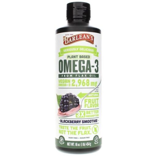 Omega Swirl Blackberry Smoothie from Barlean's Organic Oils